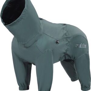 RUKKA Protect Dog Overall/Raincoat - 35cm, Dark Agave